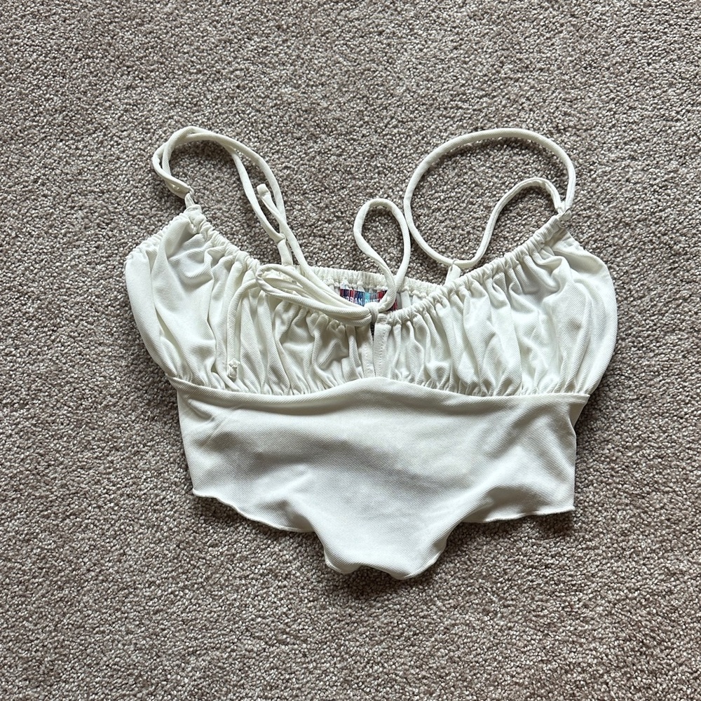 Urban Outfitters Cream Crop Top